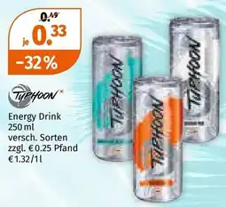 Müller Typhoon energy drink Angebot
