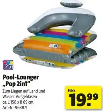 Hagebau Pool lounger pop 2in1 Angebot