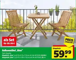 Hagebau Balkonmöbel riva Angebot