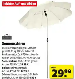Hagebau Sonnenschirm Angebot
