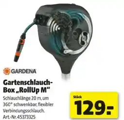 Hagebau Gardena gartenschlauch box rollup Angebot