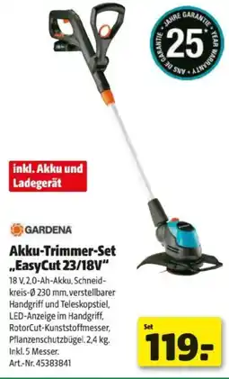 Hagebau Akku-trimmer-set Angebot