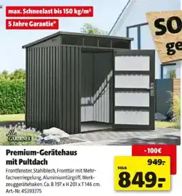Hagebau Premium-gerätehaus mit pultdach Angebot