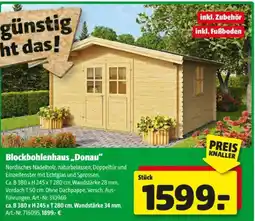 Hagebau Blockbohlenhaus donau Angebot