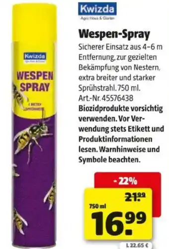 Hagebau Wespen-Spray Angebot