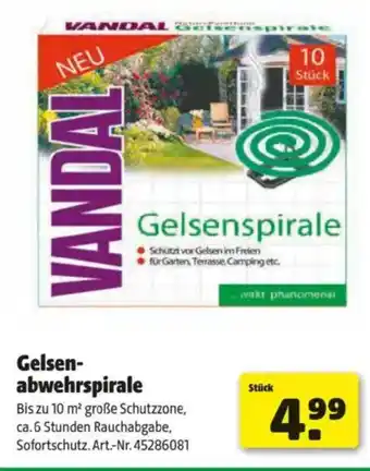 Hagebau Gelsen- abwehrspirale Angebot