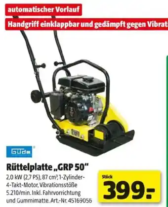 Hagebau Rüttelplatte Angebot