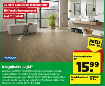 Hagebau Renovo designboden rigid Angebot