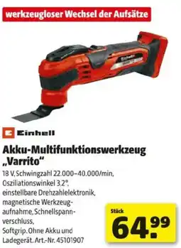 Hagebau Akku-Multifunktionswerkzeug „Varrito Angebot