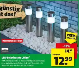 Hagebau Led solarleuchte miro Angebot