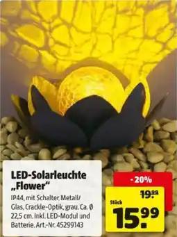 Hagebau Led solarleuchte flower Angebot