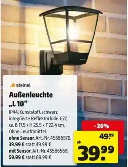 Hagebau Außenleuchte Angebot