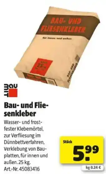 Hagebau Bau und flie senkleber Angebot