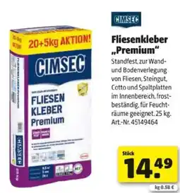 Hagebau Fliesenkleber premium Angebot