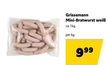 Eurogast Grissemann Mini-Bratwurst weiß Angebot