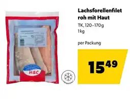 Eurogast Grissemann Lachsforellenfilet roh mit Haut Angebot