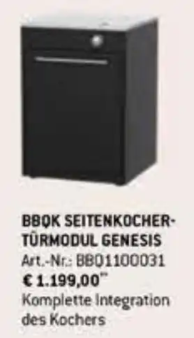 Eurogast Grissemann Bbqk seitenkocher- türmodul genesis Angebot