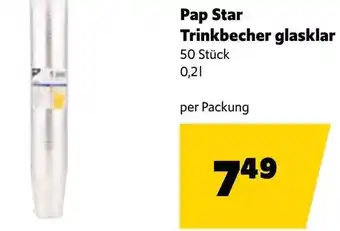 Eurogast Grissemann Pap Star Trinkbecher glasklar Angebot