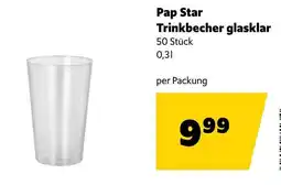 Eurogast Grissemann Pap Star Trinkbecher glasklar Angebot