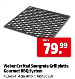 Eurogast Grissemann Weber Crafted Seargrate Grillplatte Gourmet BBQ System Angebot