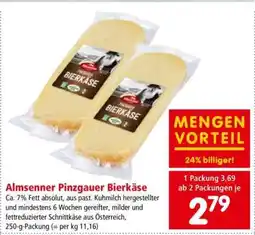 Interspar Almsenner Pinzgauer Bierkäse Angebot