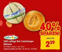 Interspar Süß-saftige Bio-Cantaloupe Melone Angebot