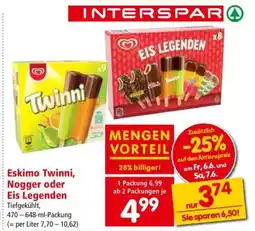 Interspar Eskimo Twinni, Nogger oder Eis Legenden Angebot