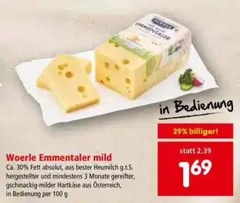 Interspar Woerle Emmentaler mild Angebot