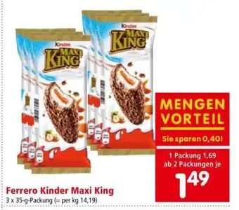 Interspar FERRERO KINDER MAXI KING Angebot