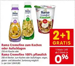 Interspar Rama Cremefine zum Kochen oder Aufschlagen Angebot