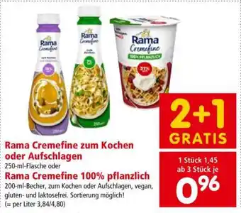 Interspar Rama Cremefine zum Kochen oder Aufschlagen Angebot