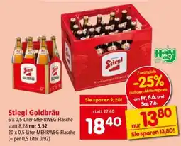 Interspar STIEGL GOLDBRÄU Angebot