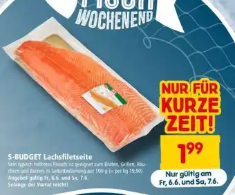 Interspar S-BUDGET Lachsfiletseite Angebot