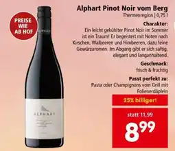 Interspar Alphart Pinot Noir vom Berg Angebot
