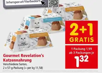 Interspar Gourmet Revelation's Katzennahrung Angebot