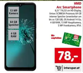 Interspar HMD Arc Smartphone Angebot