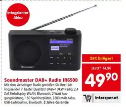 Interspar Soundmaster DAB+ Radio IR6500 Angebot
