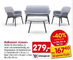 Interspar Balkonset Luxor Angebot