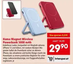 Interspar Hama Magnet Wireless Powerbank 5000 mAh Angebot