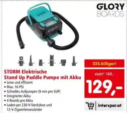 Interspar STORM Elektrische Stand Up Paddle Pumpe mit Akku Angebot