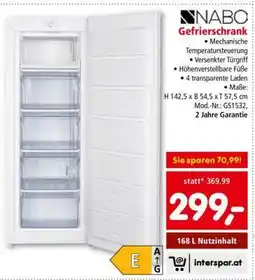 Interspar NABO Gefrierschrank Angebot