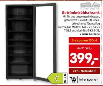 Interspar Getränkekühlschrank Angebot