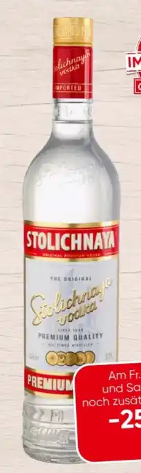 Spar Stolichnaya Vodka Angebot