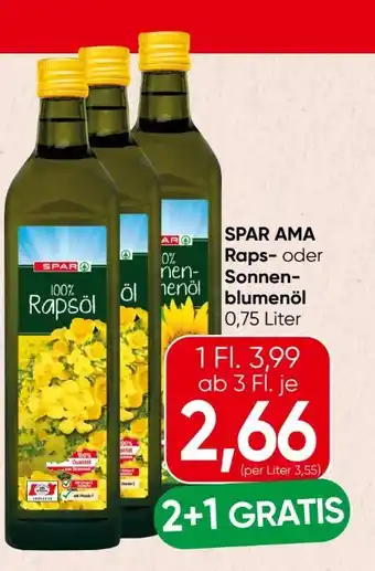 Spar Spar Rapsöl Angebot