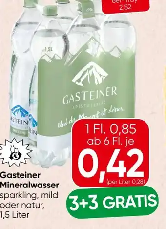 Spar Gasteiner Mineralwasser Angebot