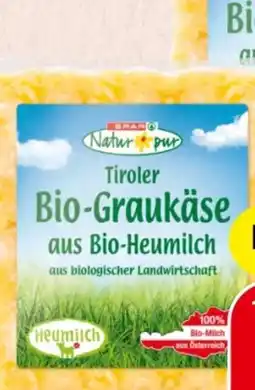 Spar Spar Natur pur Bio Graukäse Angebot
