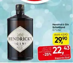 Eurospar Hendrick’s Gin Schottland Angebot