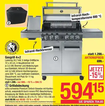 Maximarkt Gasgrill 4+2 Angebot