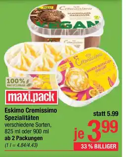 Maximarkt Eskimo cremissimo spezialitäten Angebot