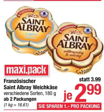 Maximarkt Saint albray weichkäse Angebot